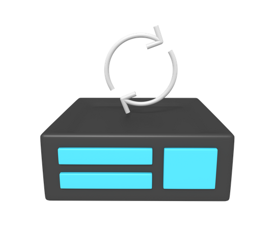Reload Server  3D Icon