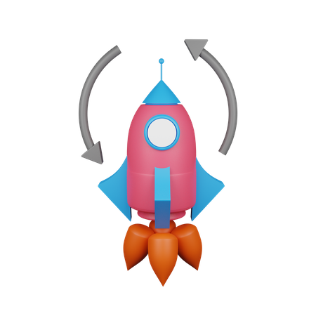 Reload Startup  3D Illustration