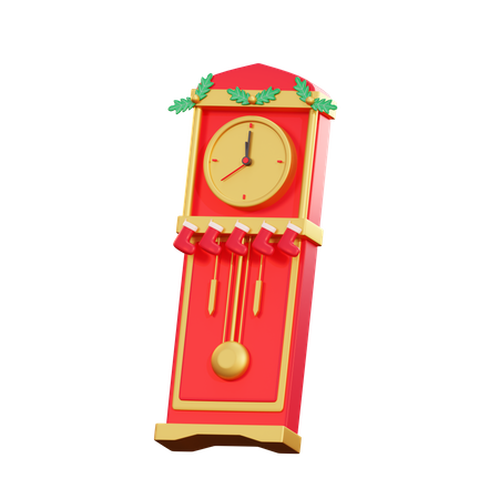 Relógio de natal  3D Illustration
