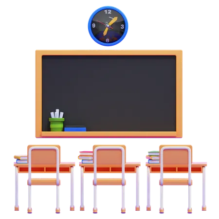 Relógio de sala de aula  3D Icon