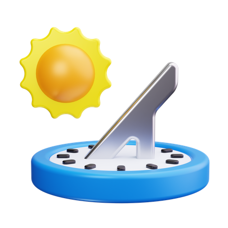 Relógio de sol  3D Icon