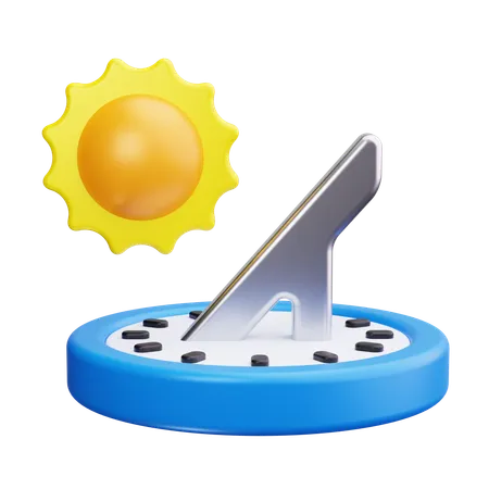 Relógio de sol  3D Icon