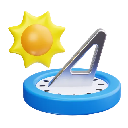 Relógio de sol  3D Icon