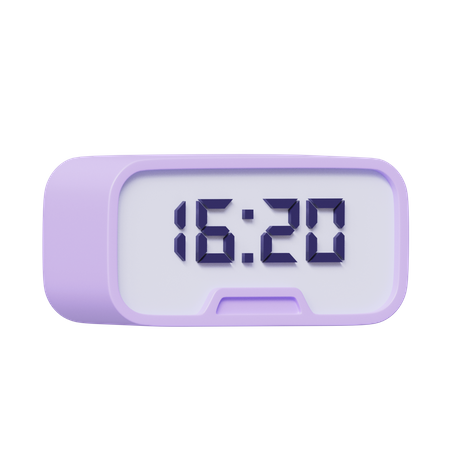 Relógio digital  3D Icon