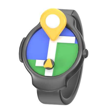 Relógio GPS  3D Icon