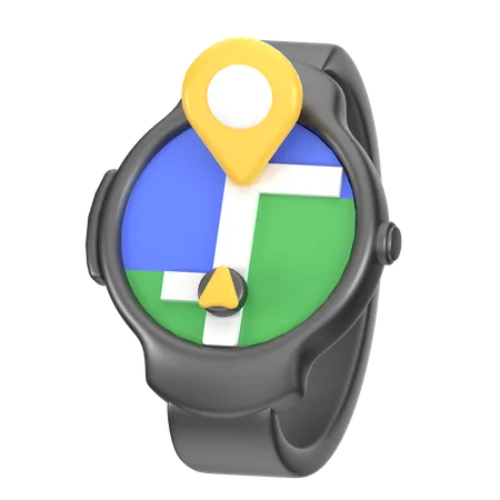 Relógio GPS  3D Icon