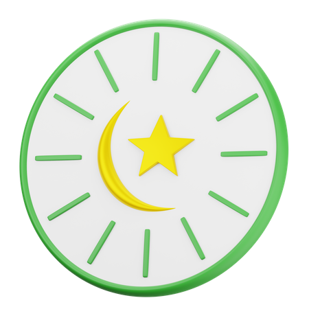 Relógio muçulmano  3D Icon