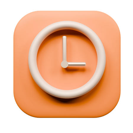 Reloj  3D Icon