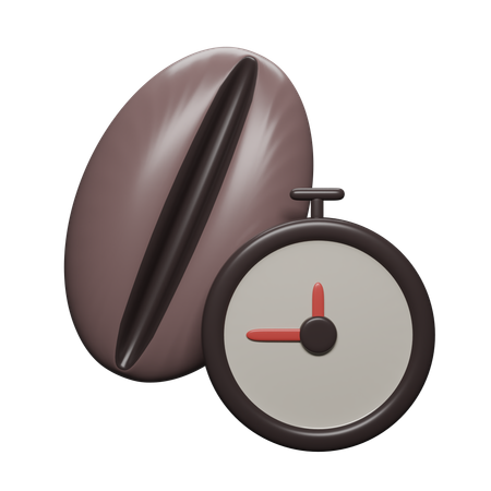 Reloj de cafe  3D Icon