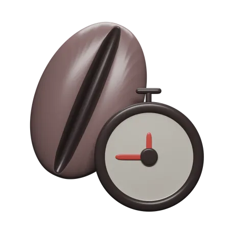 Reloj de cafe  3D Icon