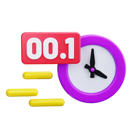 Reloj con temporizador de cuenta regresiva  3D Icon