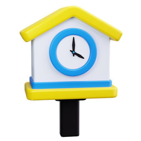 Reloj cucú  3D Icon