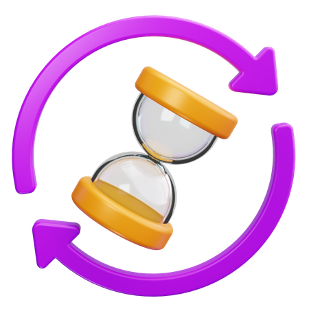 Reloj de arena  3D Icon