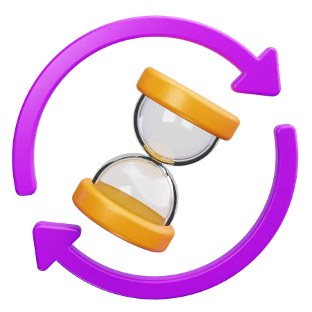 Reloj de arena  3D Icon