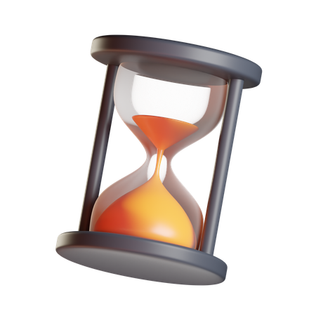 Reloj de arena transparente  3D Icon