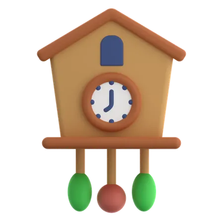 Reloj cucú  3D Icon