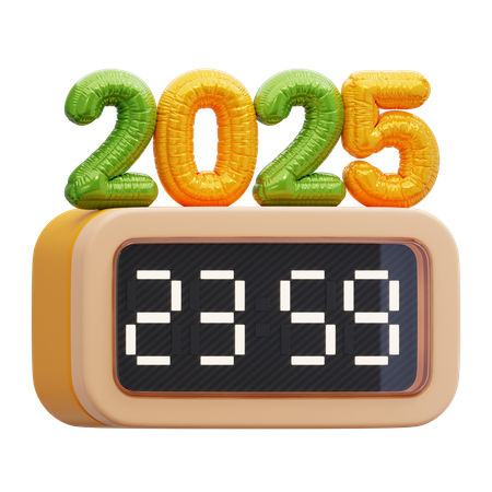 Reloj de cuenta regresiva  3D Icon