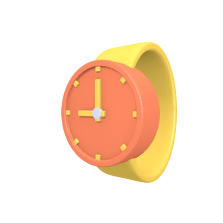 Icono De Reloj De Negocios De Objeto 3 D 3D Icon