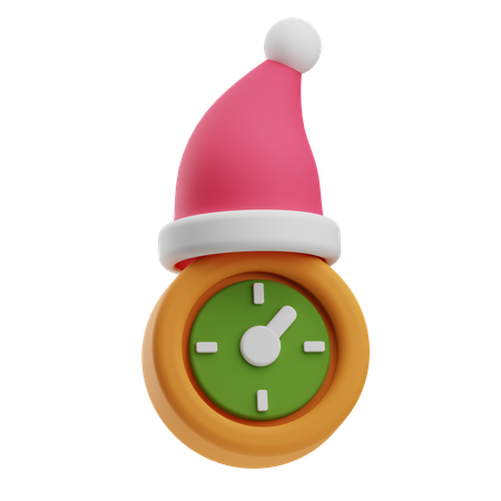 Reloj de navidad  3D Icon