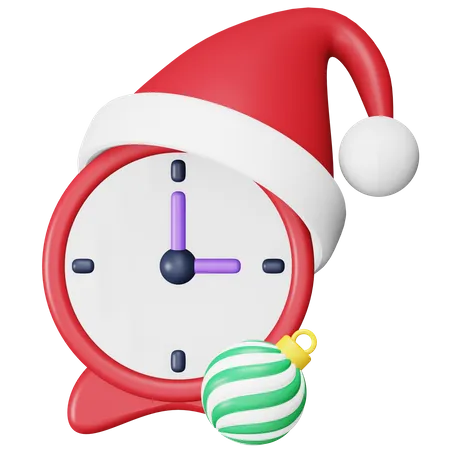 Reloj de navidad  3D Icon