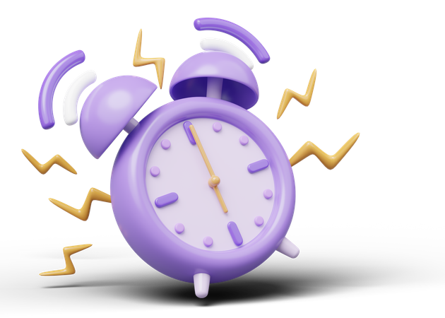 Reloj despertador antiguo  3D Icon