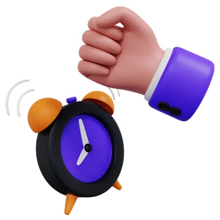 Reloj despertador de negocios  3D Icon