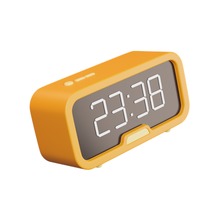 Reloj despertador digital  3D Icon