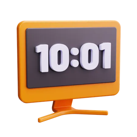 Reloj despertador digital  3D Icon