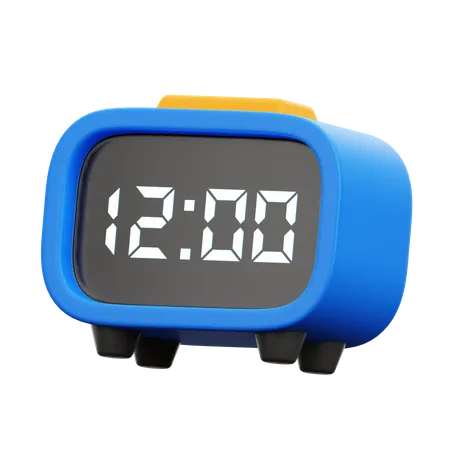 Reloj despertador digital  3D Icon