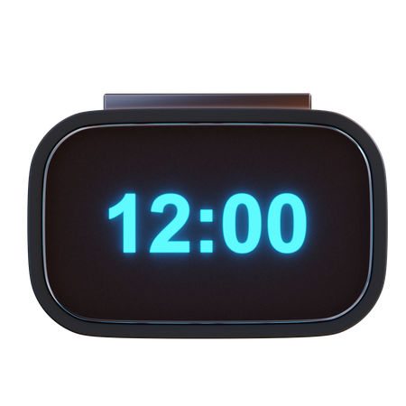 Reloj despertador digital  3D Icon