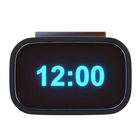 Reloj despertador digital  3D Icon