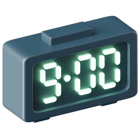 Reloj digital  3D Icon