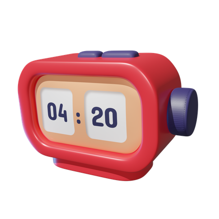 Reloj digital  3D Icon