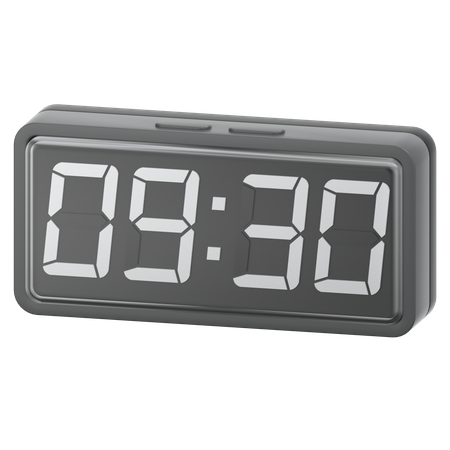 Reloj digital  3D Icon