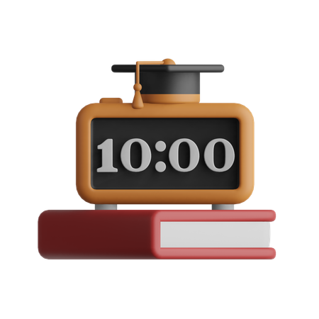 Reloj digital  3D Icon