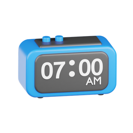 Reloj digital  3D Icon