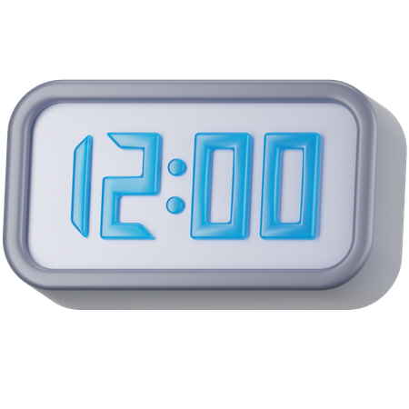 Reloj digital  3D Icon