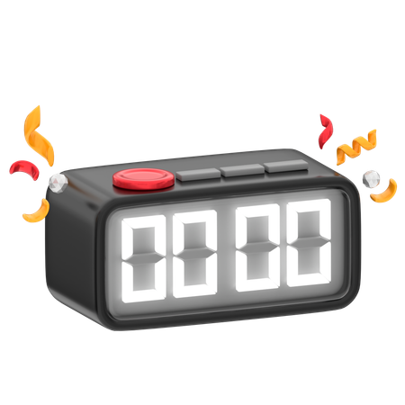 Reloj digital  3D Icon