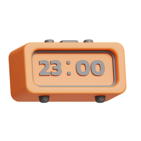 Reloj digital  3D Icon