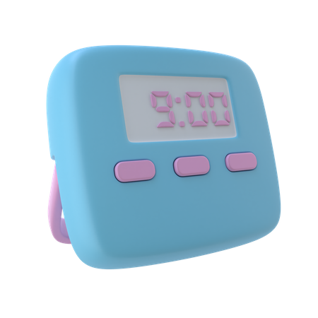 Reloj digital  3D Icon