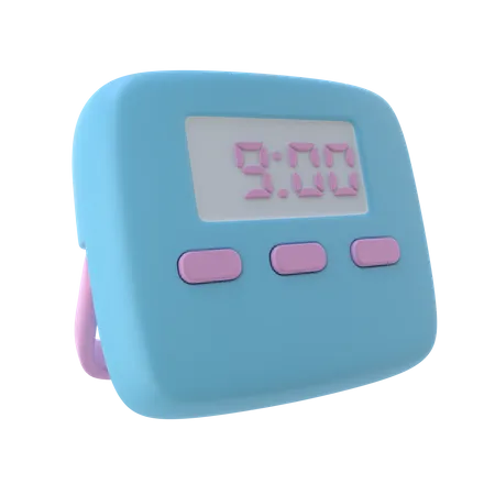 Reloj digital  3D Icon