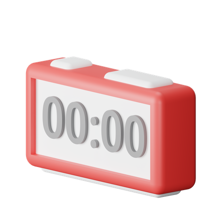 Reloj digital  3D Icon