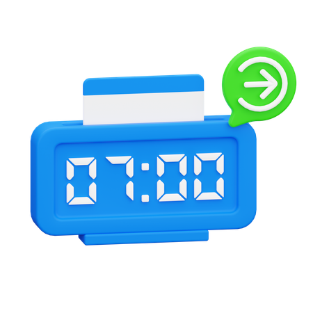 Reloj en  3D Icon