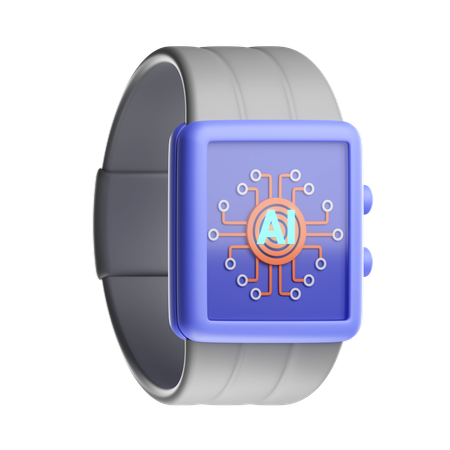 Reloj inteligente artificial  3D Icon