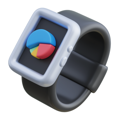 Reloj inteligente con pantalla gráfica  3D Icon