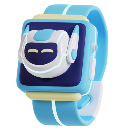 Reloj inteligente robot ai  3D Icon