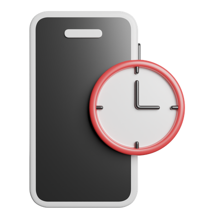 Reloj movil  3D Icon