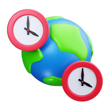 Reloj mundial  3D Icon