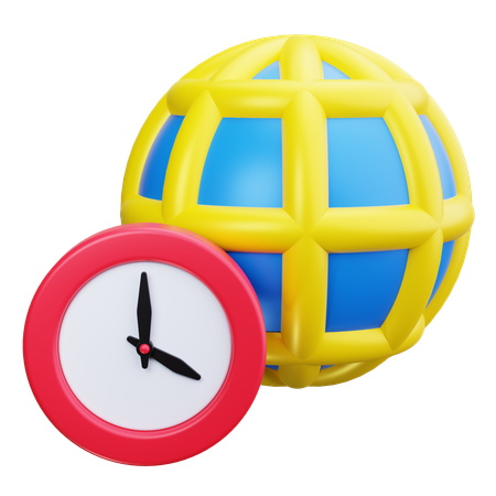 Reloj mundial  3D Icon