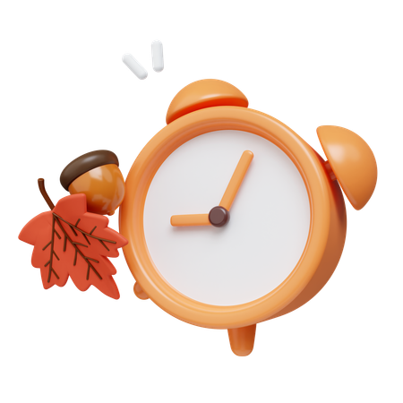 Reloj de otoño  3D Icon